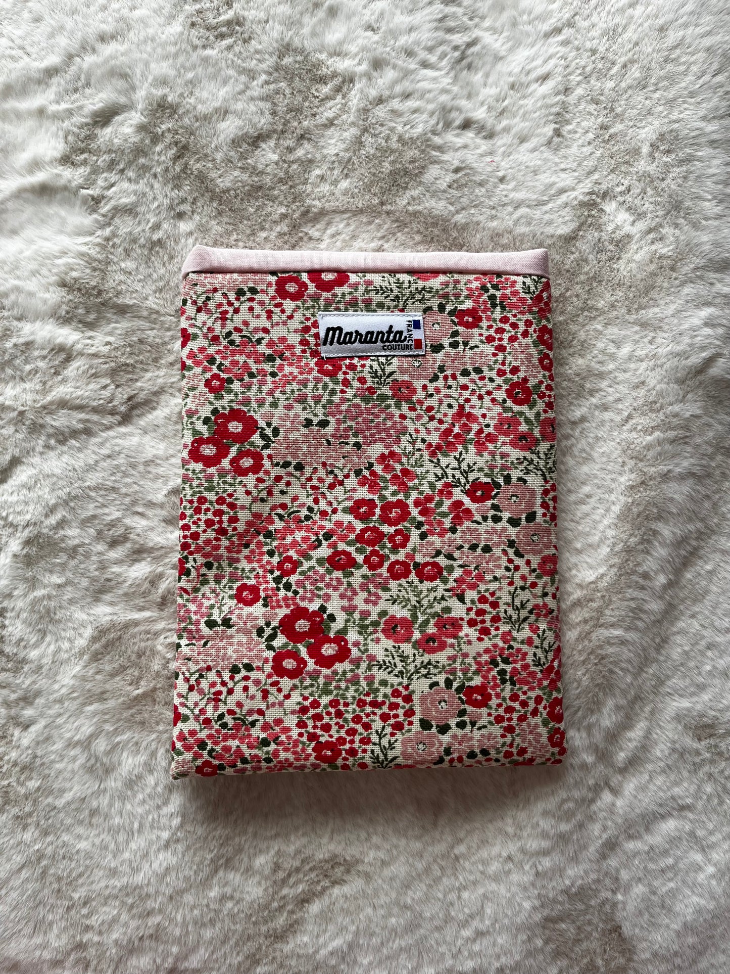 Pochette à livre fleuri
