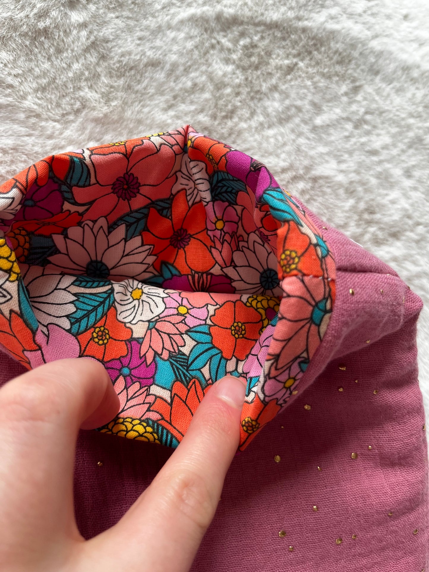 Pochette à livre double gaze