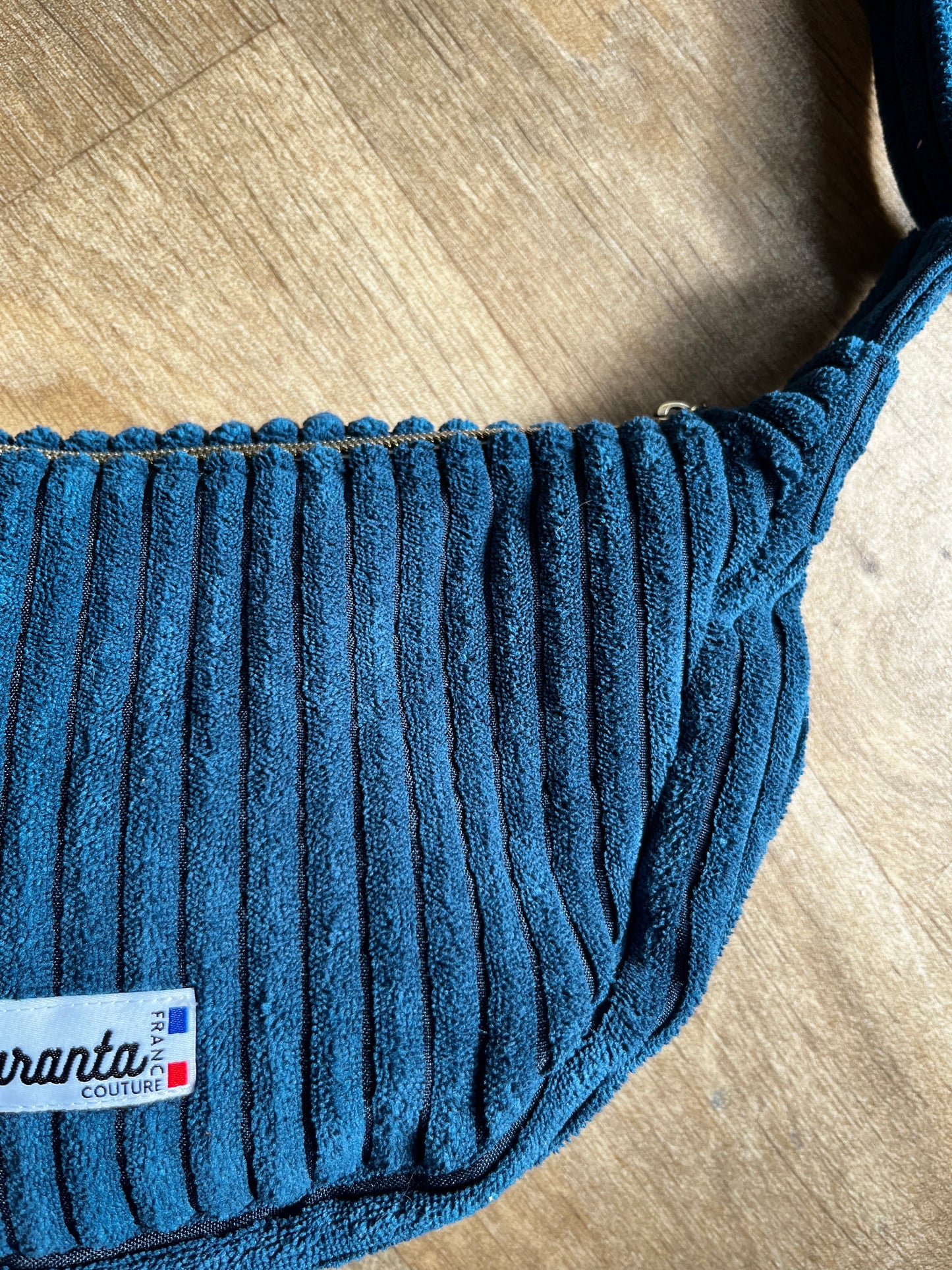 Sac demi-lune bleu