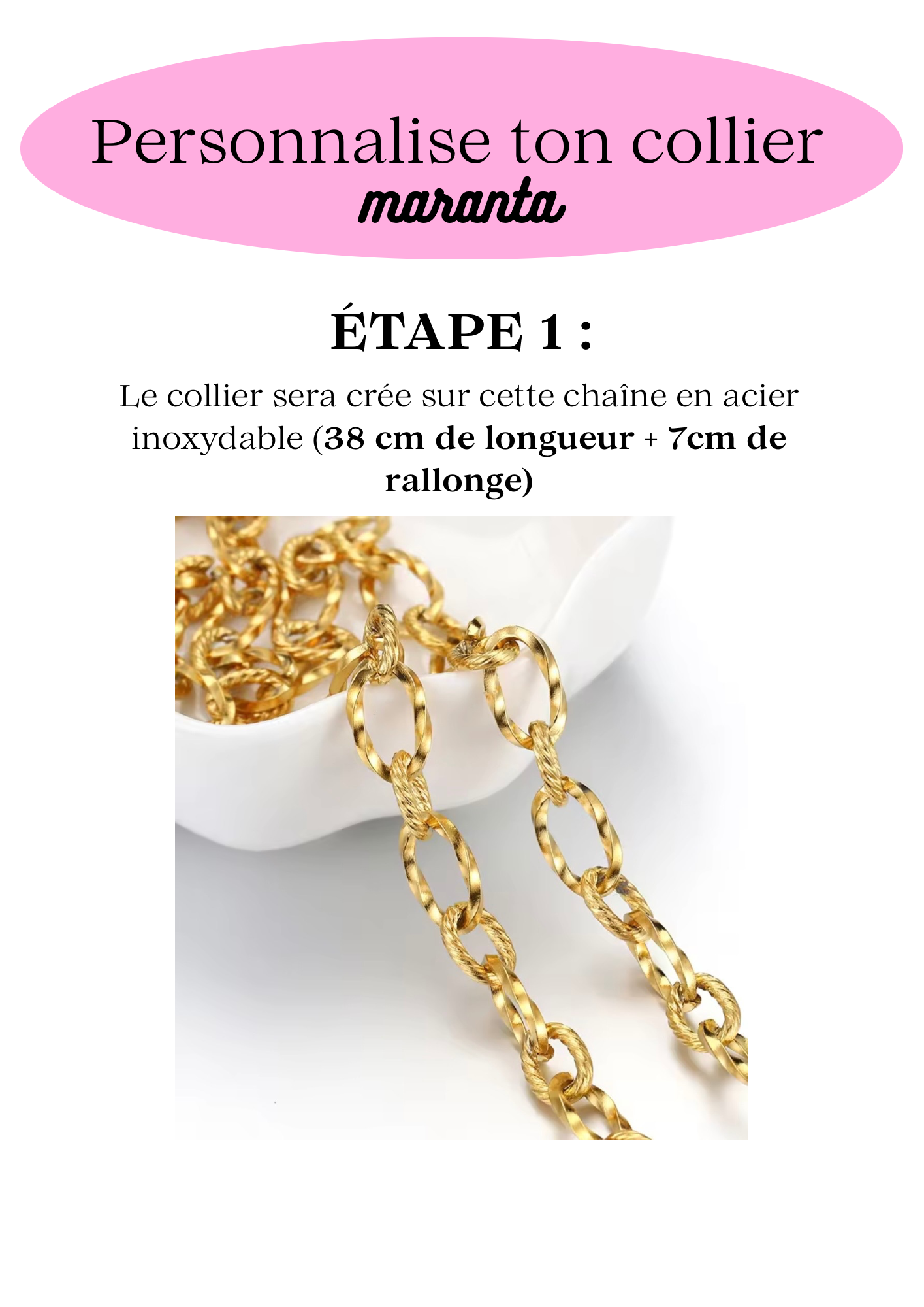 Je personnalise mon collier 🌸