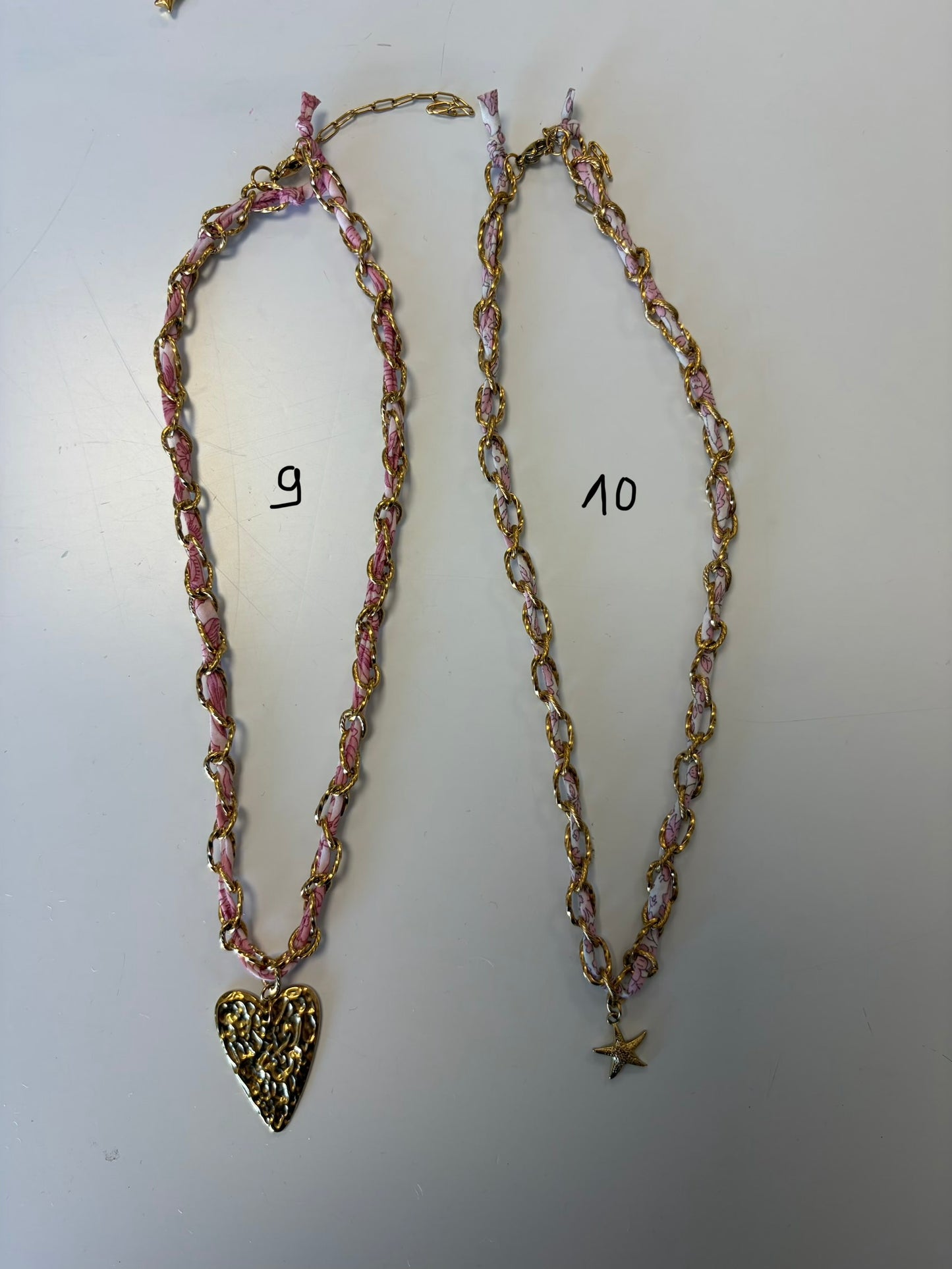 Colliers maille & tissu