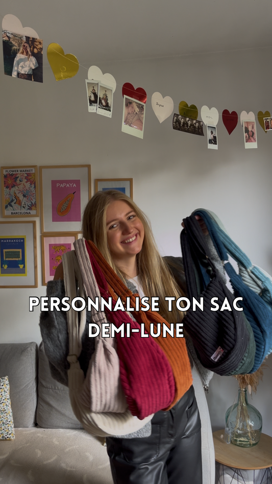 Je personnalise mon sac demi-lune