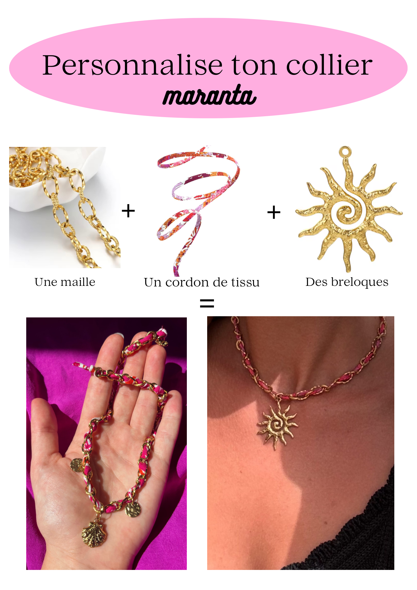 Je personnalise mon collier 🌸