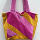 Sac de plage jaune & rose