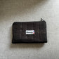 Pochette plate noire pailletée