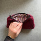 Pochette plate moumoute bordeaux