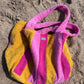 Sac de plage rose & jaune