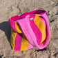 Sac de plage rose & jaune