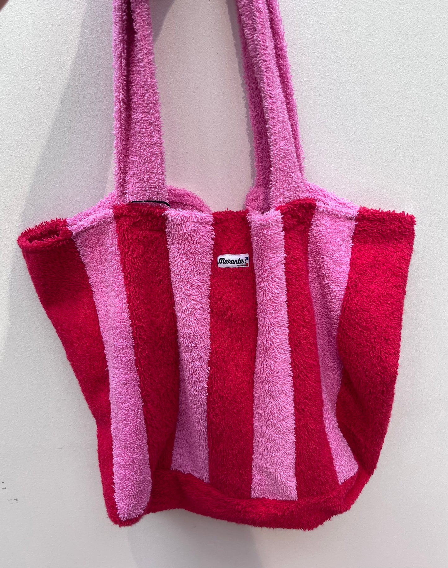 Sac de plage rouge & rose